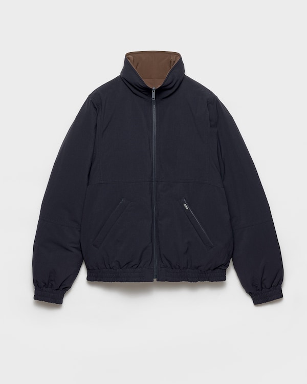 Reversible Re-Nylon down jacket - Blue Reversible Re-Nylon down jacket - Blue