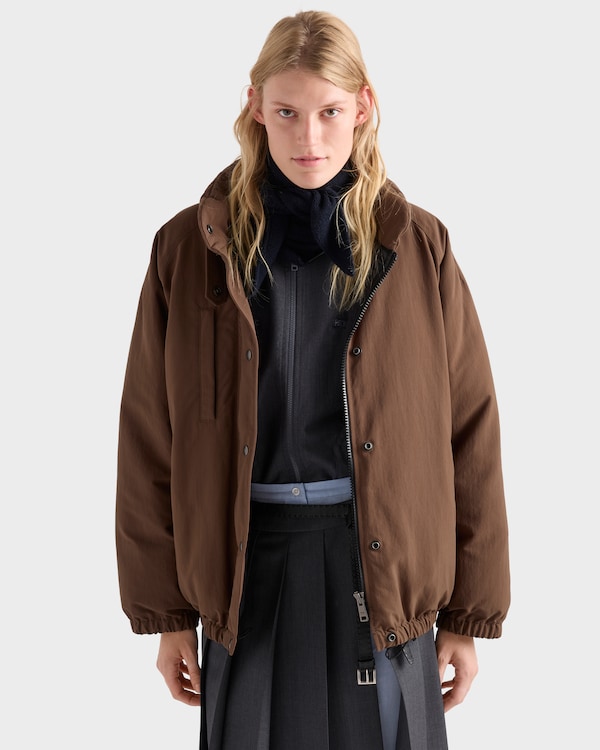 Daunenjacke aus Re-Nylon - Tabak Daunenjacke aus Re-Nylon - Tabak
