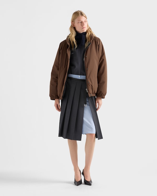 Daunenjacke aus Re-Nylon - Tabak Daunenjacke aus Re-Nylon - Tabak