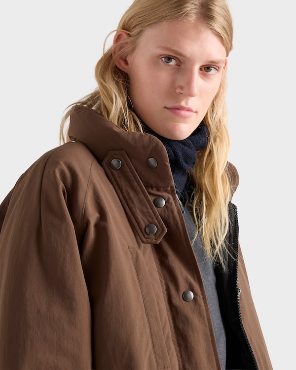 Daunenjacke aus Re-Nylon - Tabak Daunenjacke aus Re-Nylon - Tabak