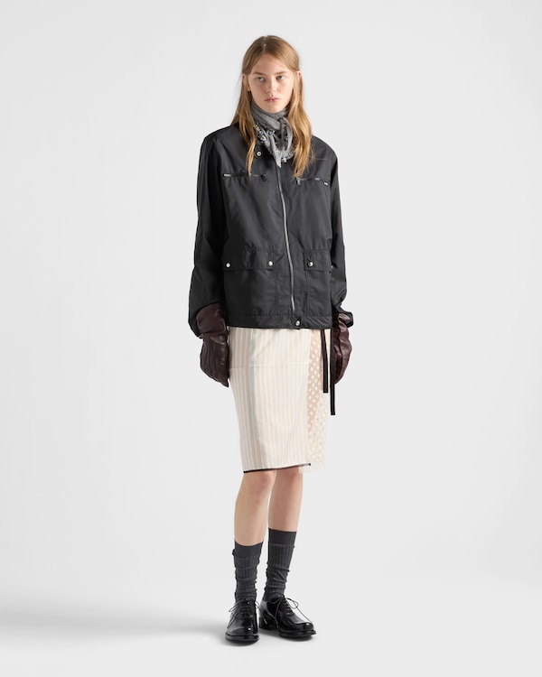 Lightweight Re-Nylon blouson jacket - Black Lightweight Re-Nylon blouson jacket - Black