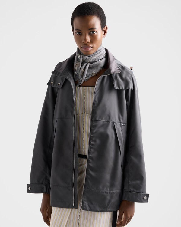 Washed Re-Nylon jacket - Lead Gray Washed Re-Nylon jacket - Lead Gray