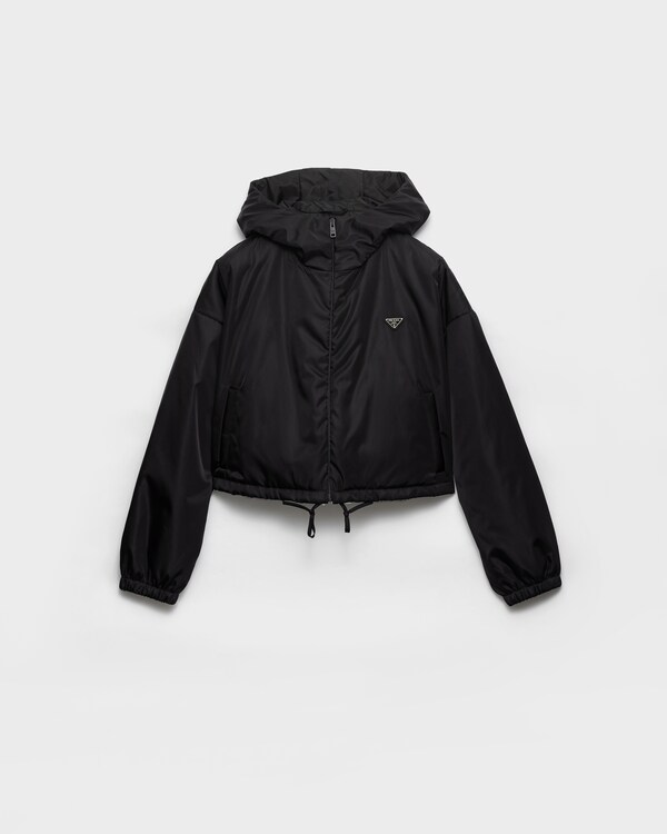 Re-Nylon and shearling blouson jacket - Negro Re-Nylon and shearling blouson jacket - Negro