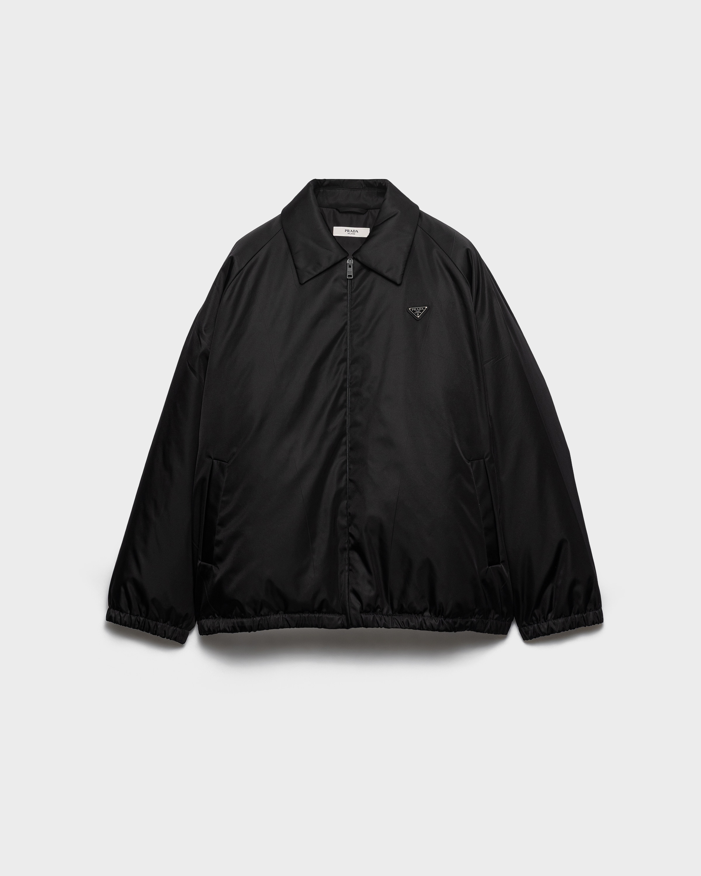 ブラック Re-nylon パデッド ジャケット | PRADA - 日本