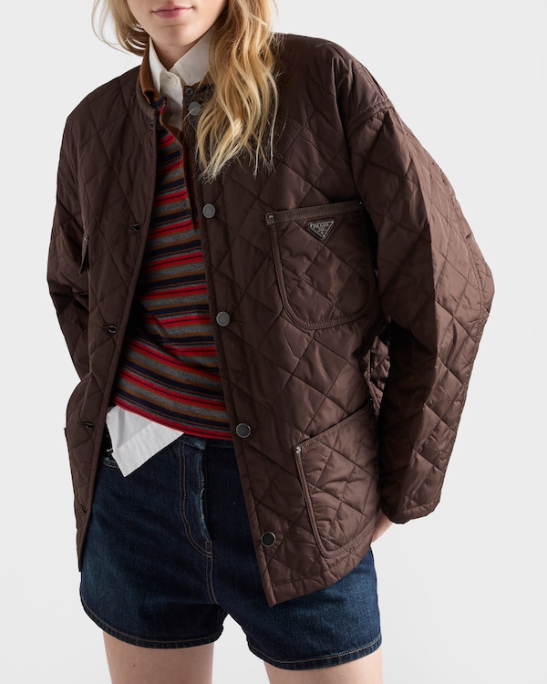 Lightweight, quilted Re-Nylon jacket - Cocoa Brown Lightweight, quilted Re-Nylon jacket - Cocoa Brown
