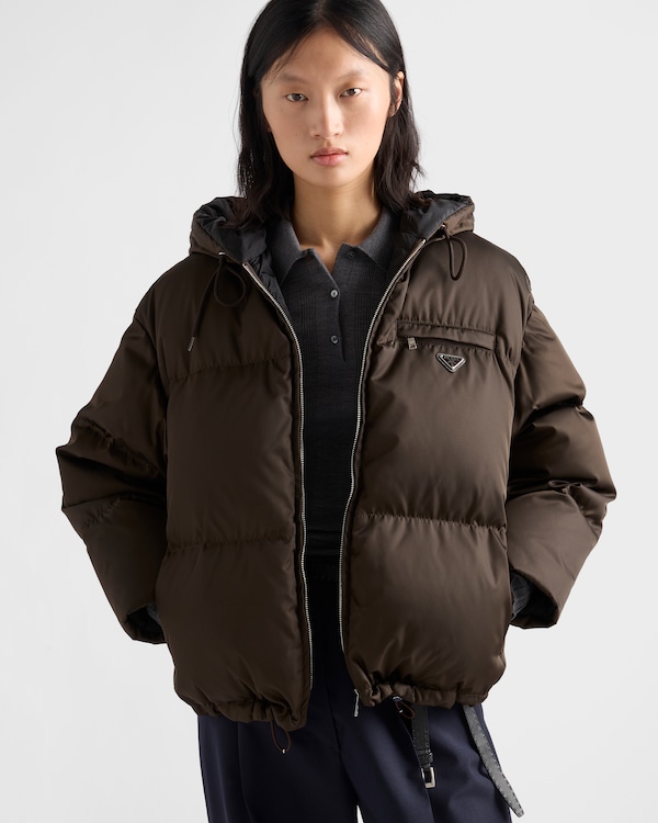 Re-Nylon down jacket - Cocoa Brown Re-Nylon down jacket - Cocoa Brown