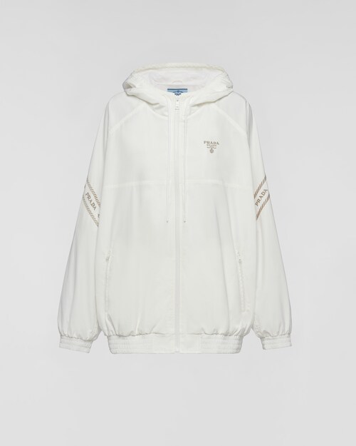 Prada Sweat à capuche en tissu technique 1