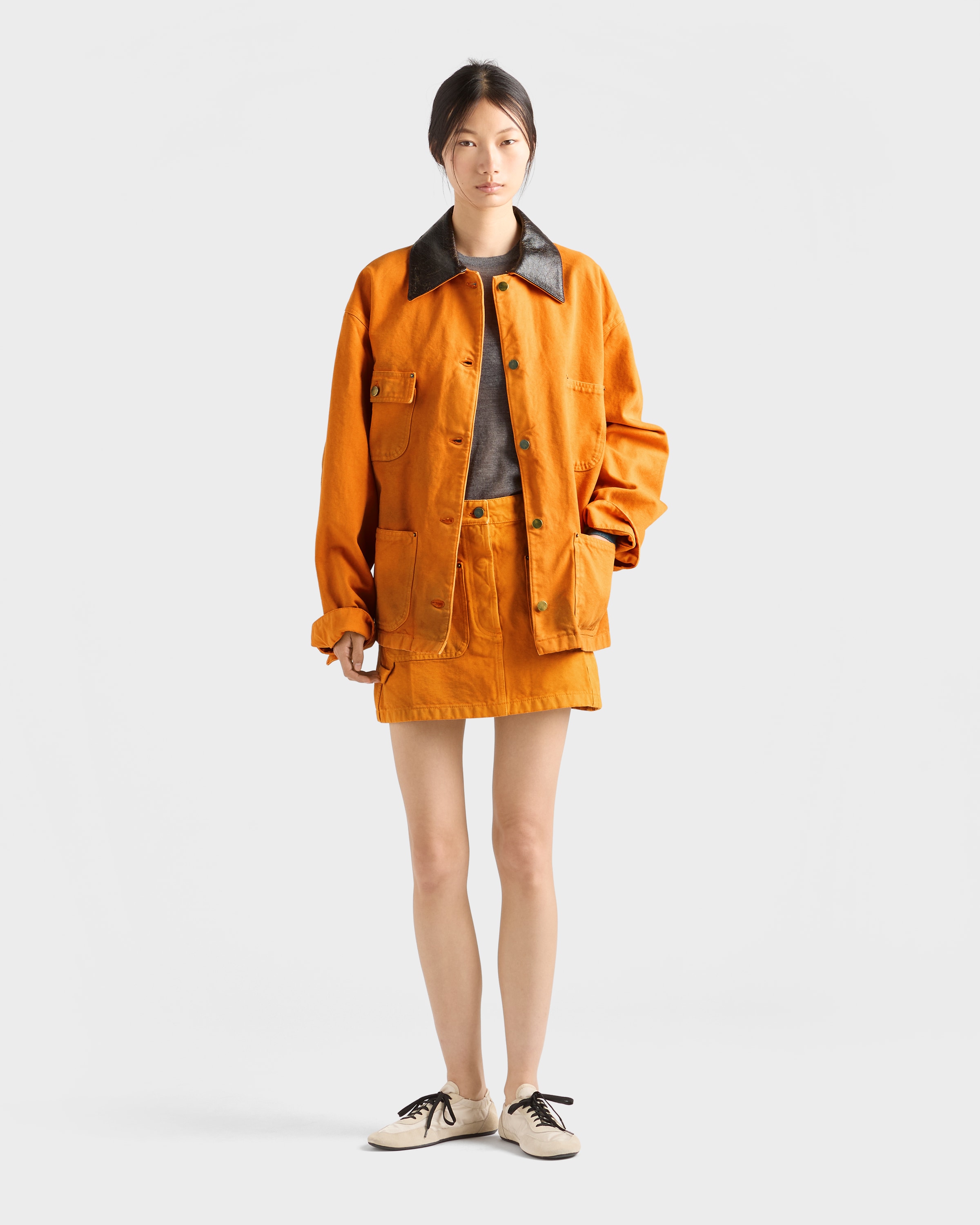 Orange Canvas jacket | PRADA - United States