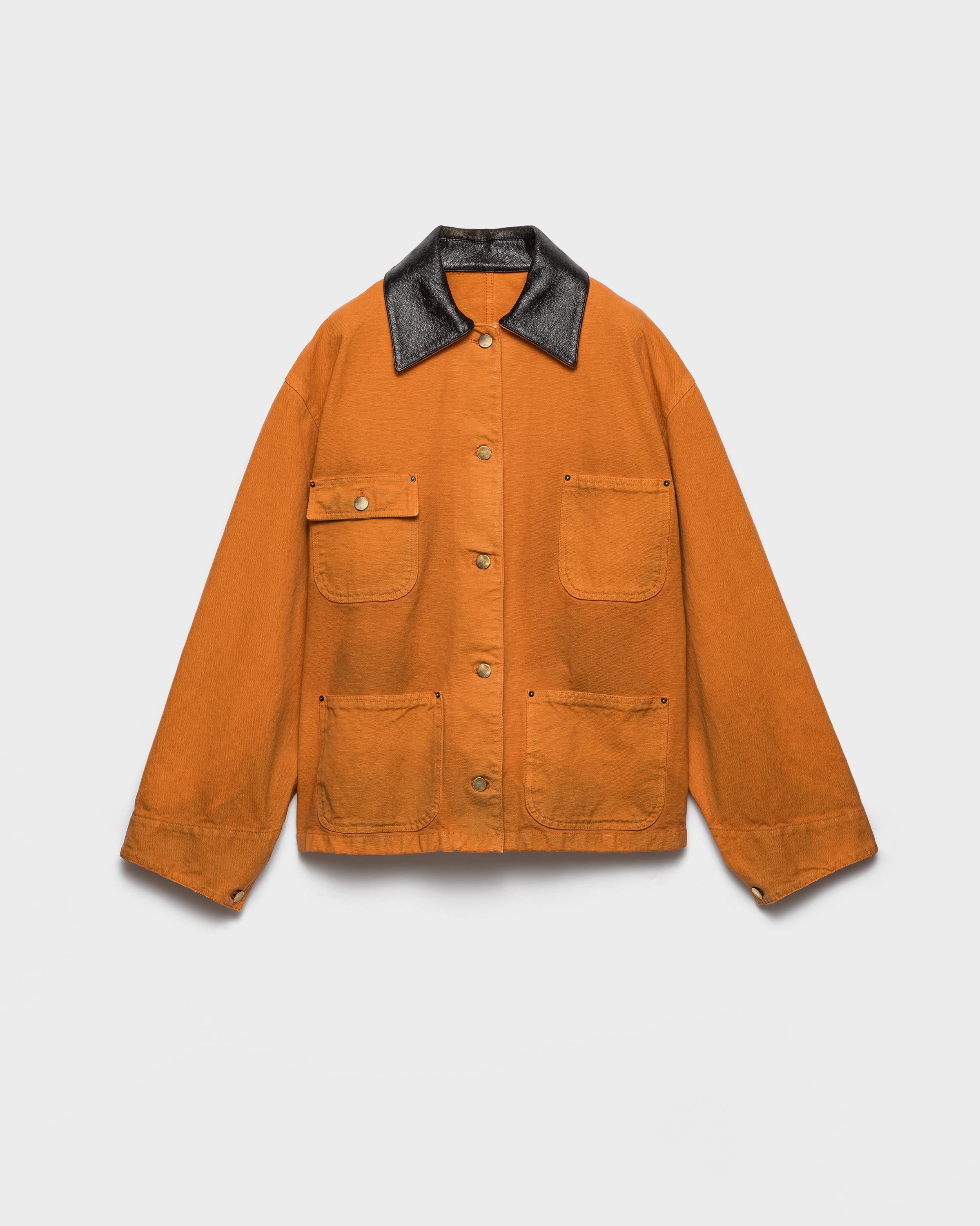 Orange Canvas jacket | PRADA - United States