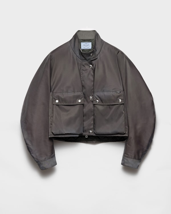 Washed Re-Nylon blouson jacket - Lead Gray Washed Re-Nylon blouson jacket - Lead Gray