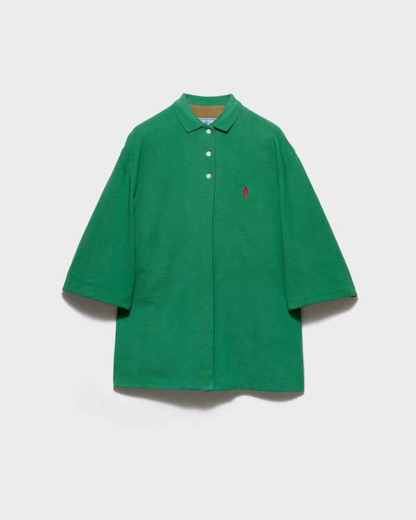 Old piqué blouson jacket - Green/Camouflage Green Old piqué blouson jacket - Green/Camouflage Green