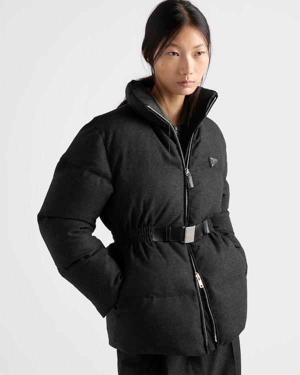 Re-Wool down jacket - Anthracite Gray Re-Wool down jacket - Anthracite Gray