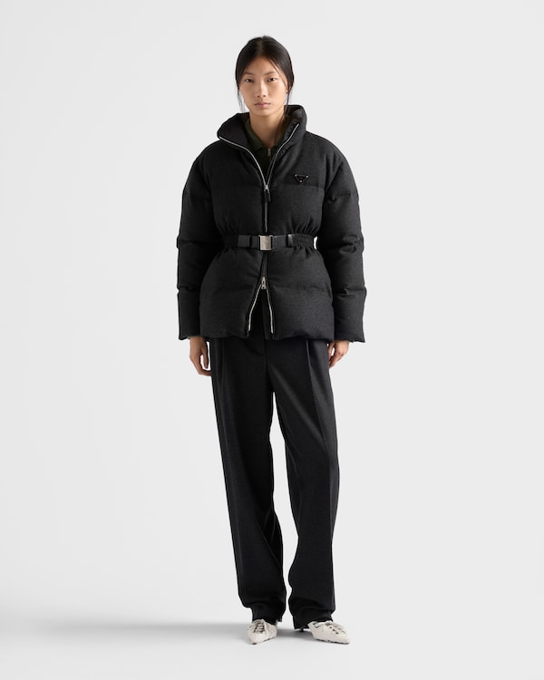 Re-Wool down jacket - Anthracite Gray Re-Wool down jacket - Anthracite Gray