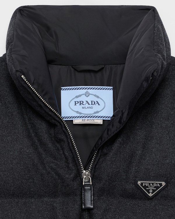 Re-Wool down jacket - Anthracite Gray Re-Wool down jacket - Anthracite Gray