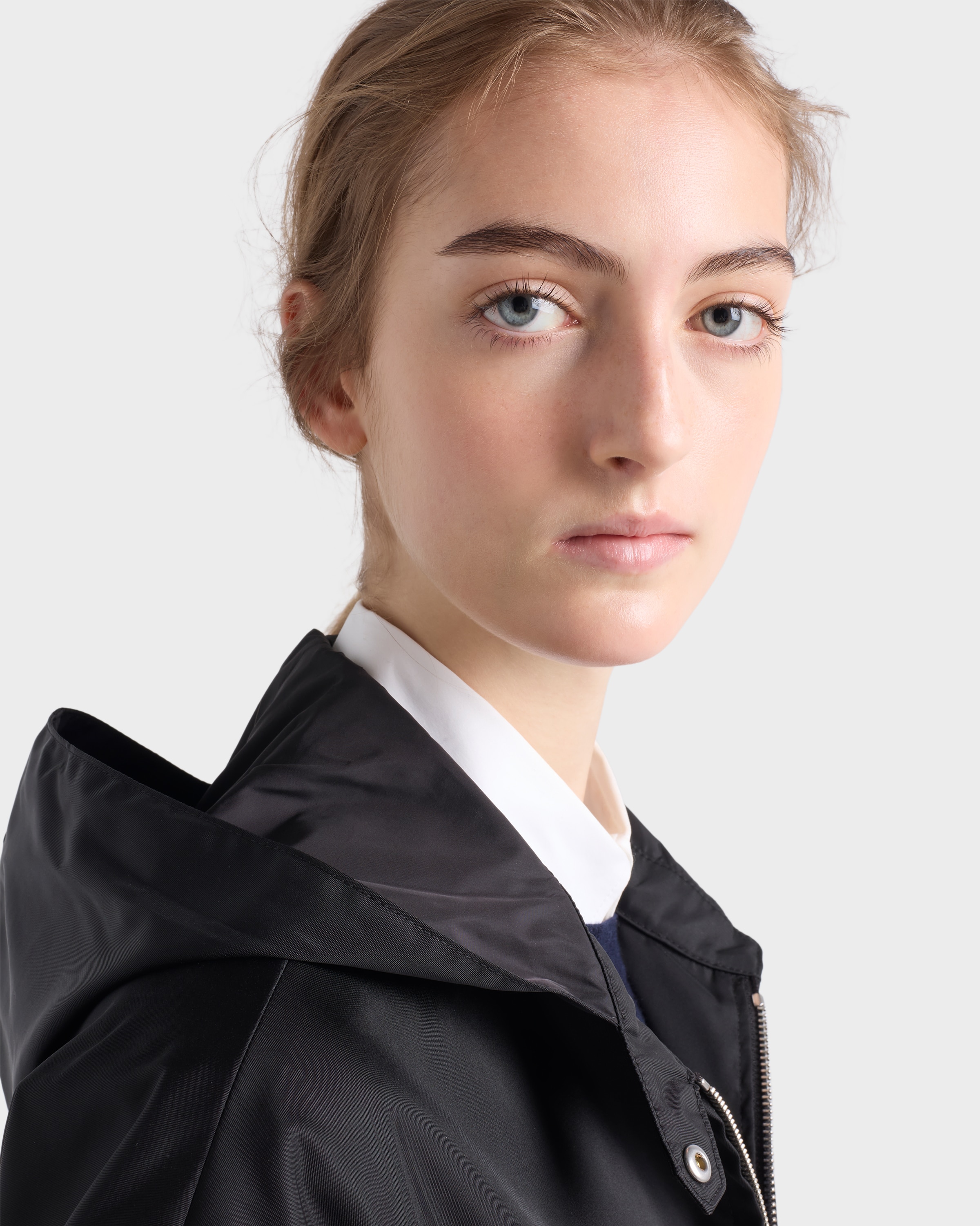 ブラック Re-Nylon コート | PRADA - 日本