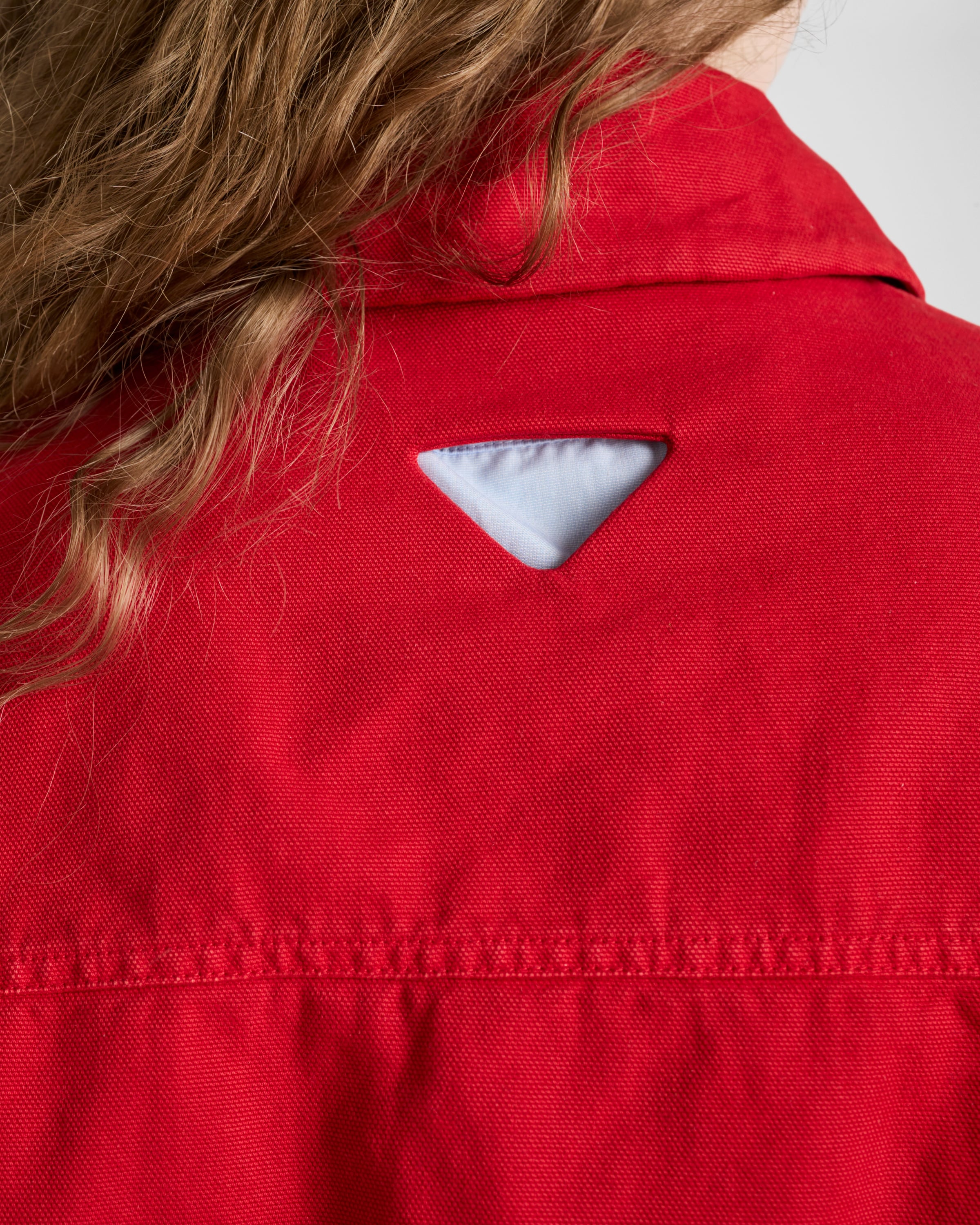 Shop Prada Jacke Aus Canvas In Red