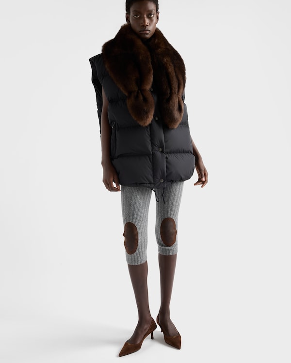 Re-Nylon xシアリング ダウンベスト Re-Nylon xシアリング ダウンベスト