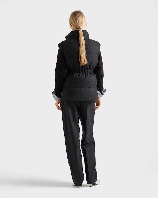 Re-Wool down vest - Anthracite Gray Re-Wool down vest - Anthracite Gray