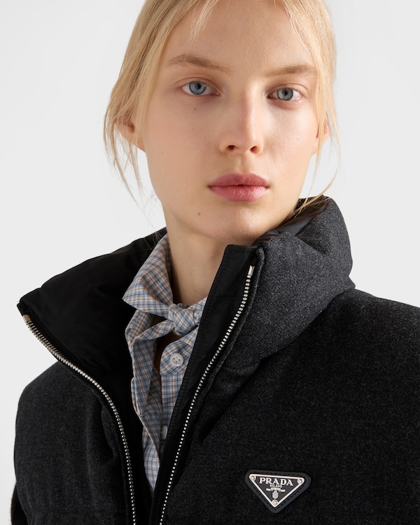 Re-Wool down vest - Anthracite Gray Re-Wool down vest - Anthracite Gray
