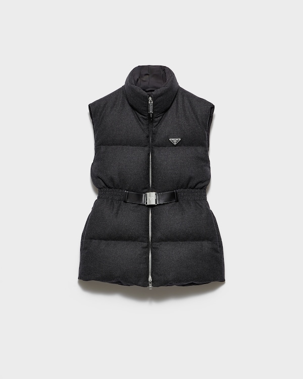 Re-Wool down vest - Anthracite Gray Re-Wool down vest - Anthracite Gray