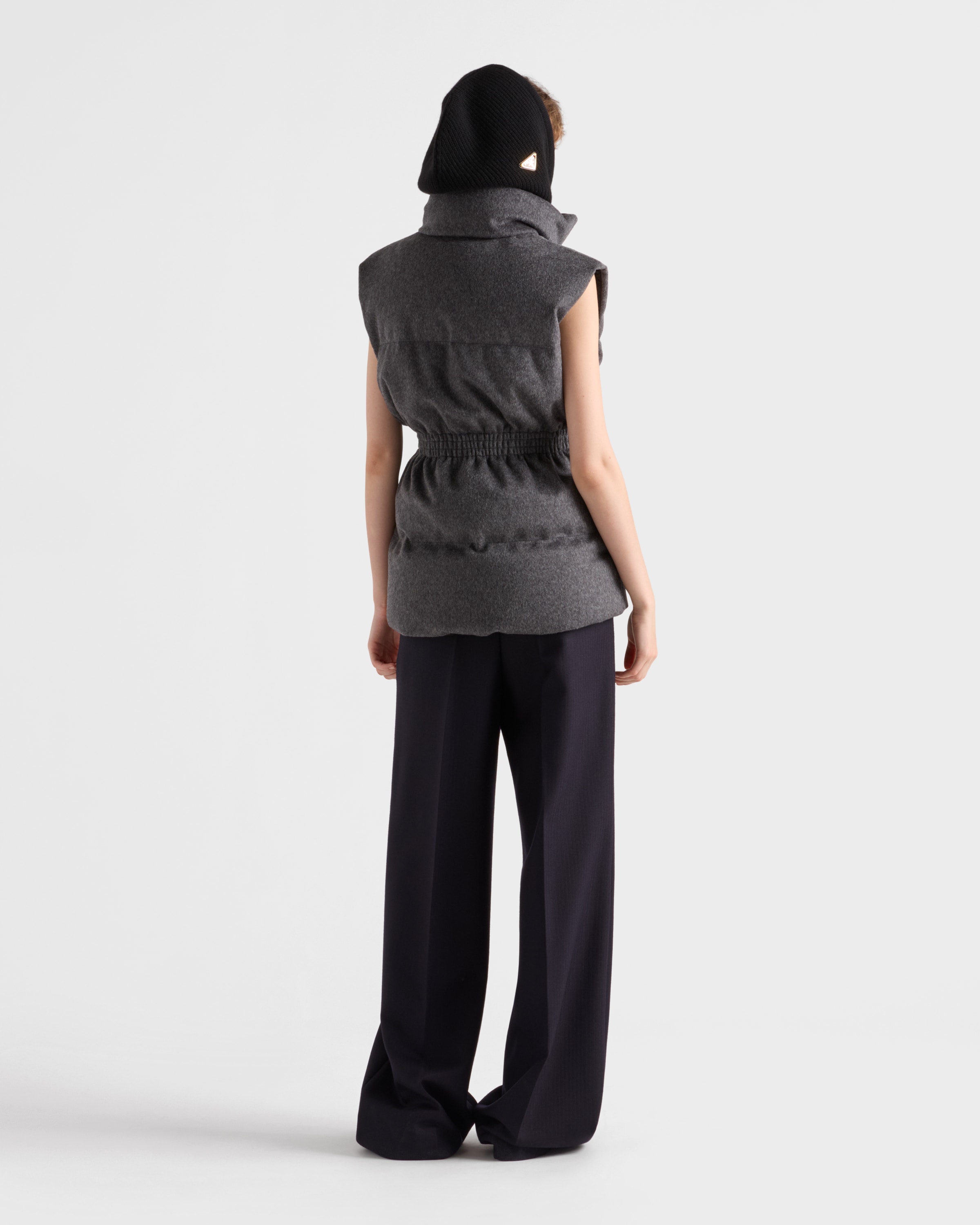Loden down vest