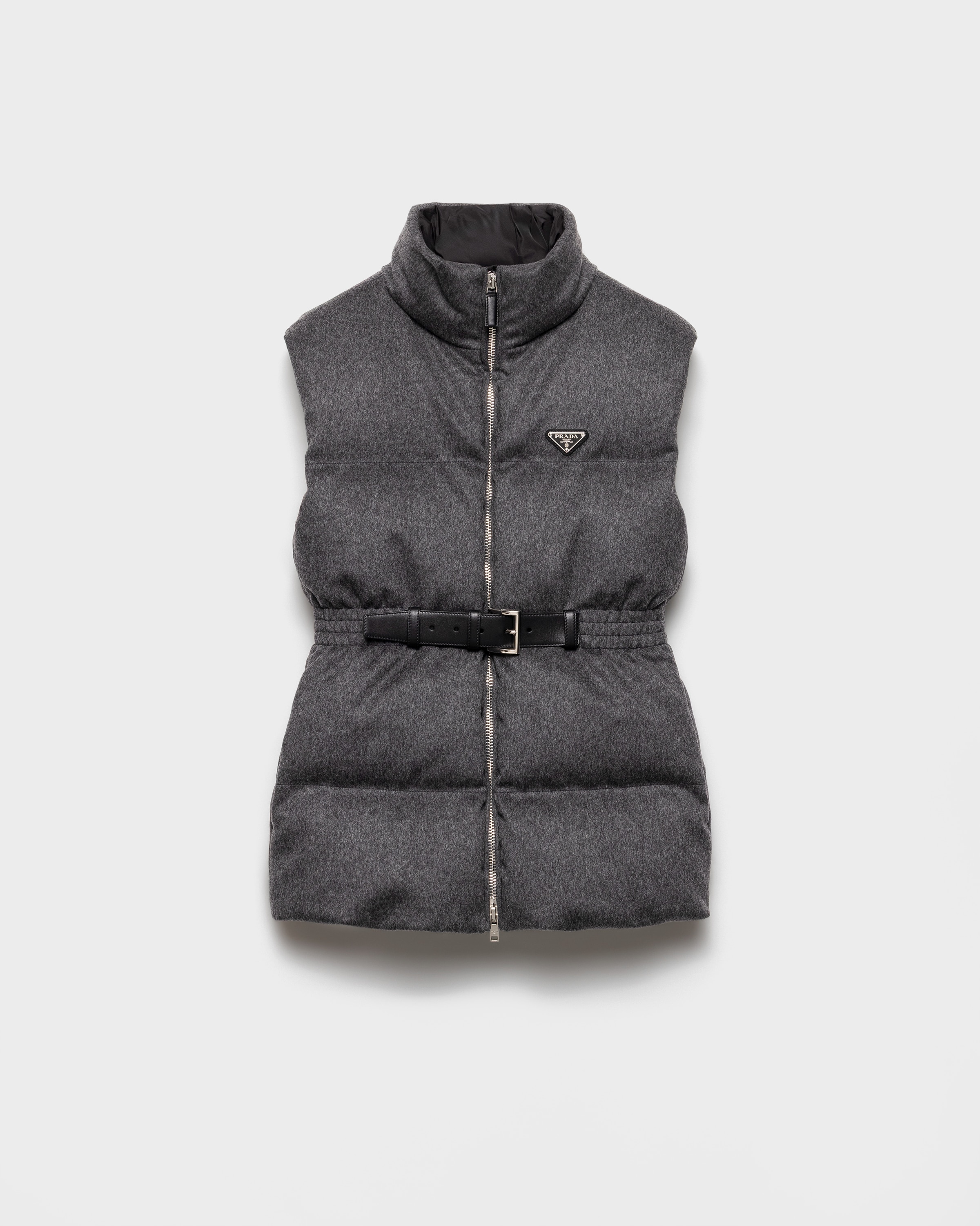 Slate Gray Loden Down Vest | PRADA