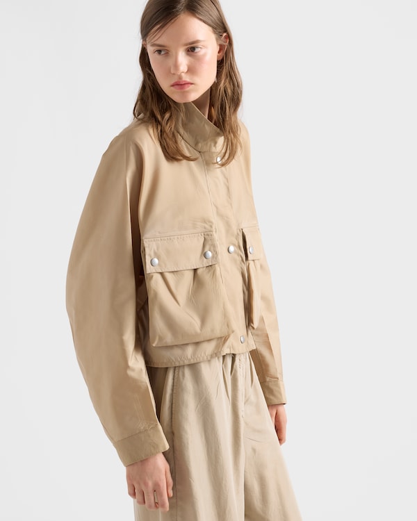 Washed Re-Nylon jacket - Camel Brown Washed Re-Nylon jacket - Camel Brown