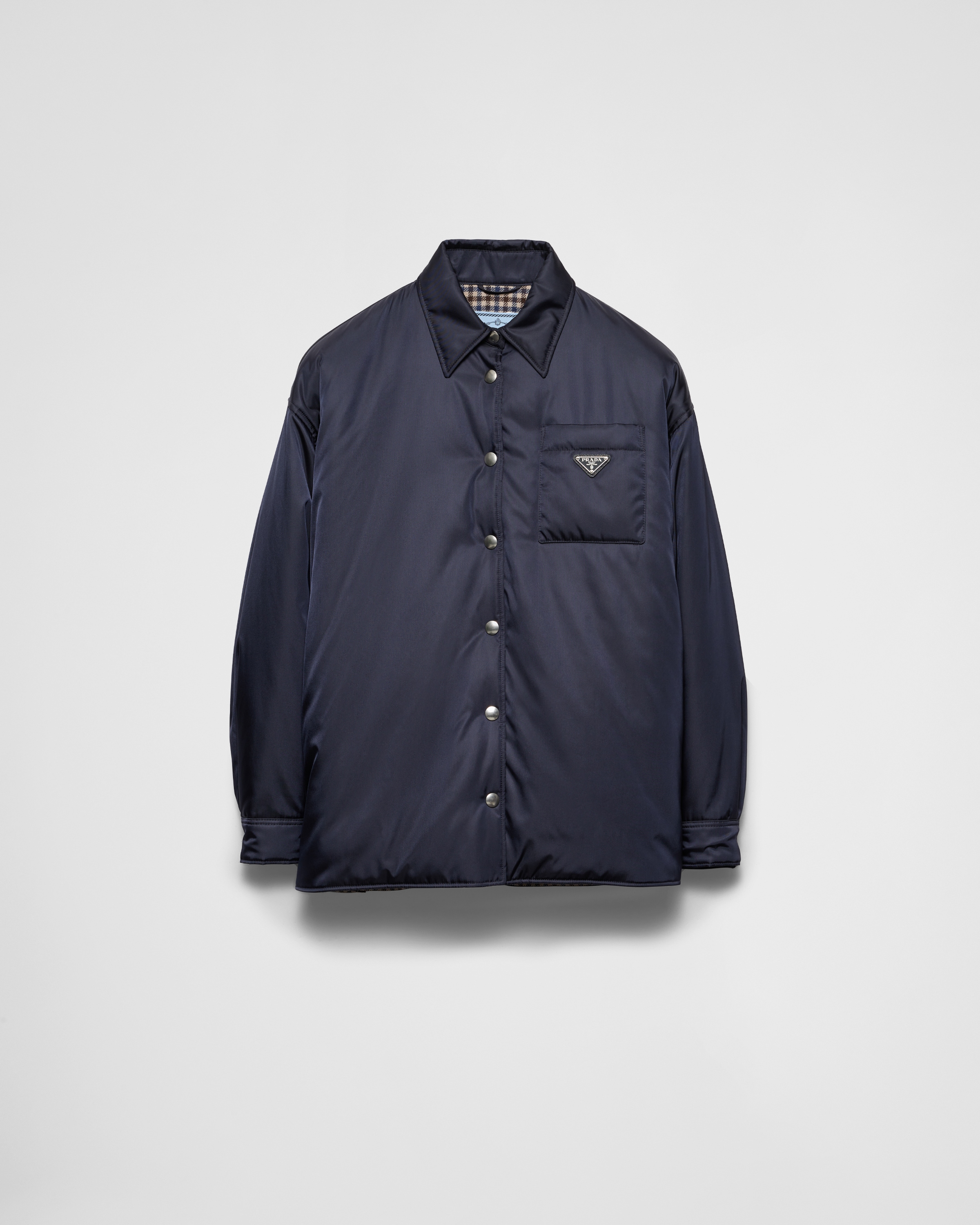 Blue Re nylon Blouson Jacket PRADA