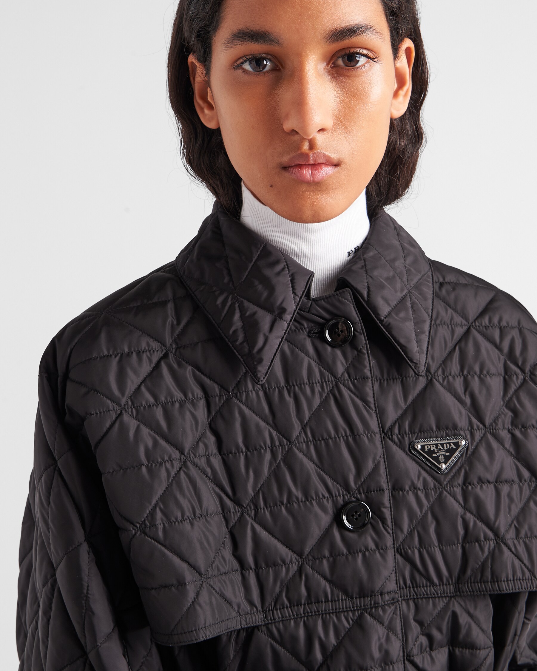 Prada Black Cotton Coat main image 1