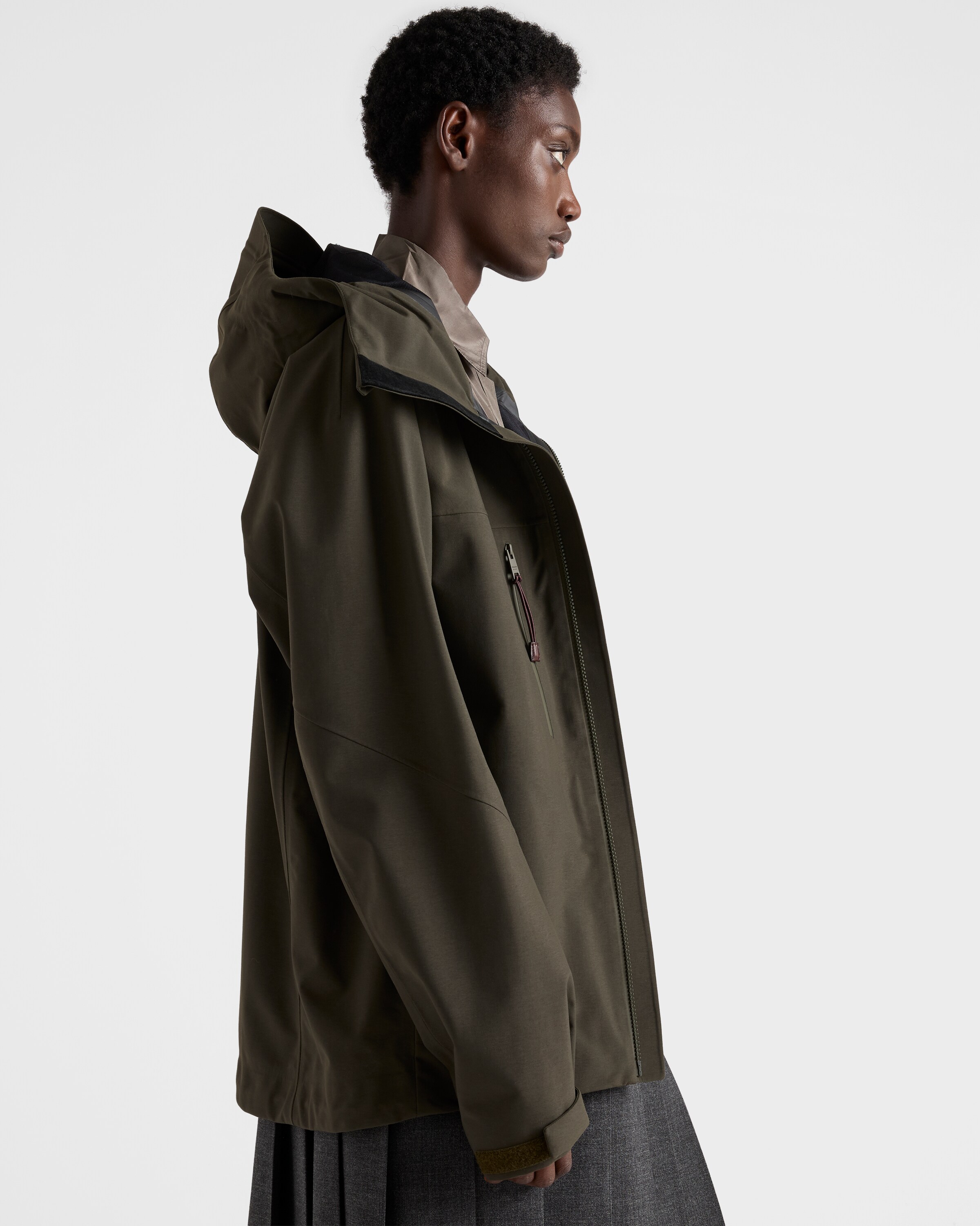 Camouflage Green Technical fabric jacket | PRADA