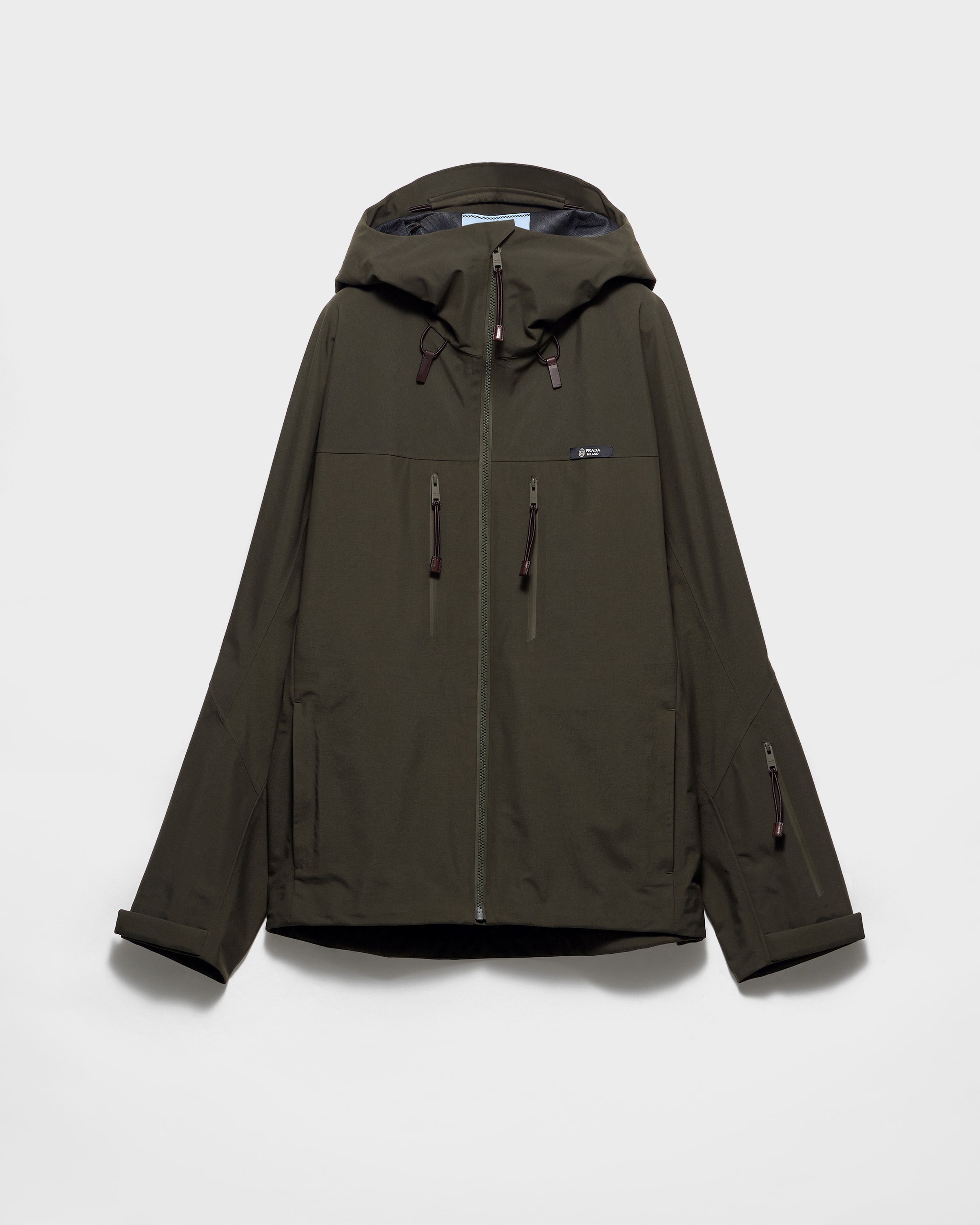 Prada Chaqueta De Tejido Técnico, Mujer, Verde Selva, Talla 40