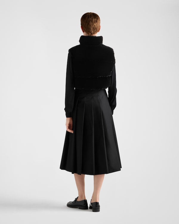 Velvet down vest Velvet down vest