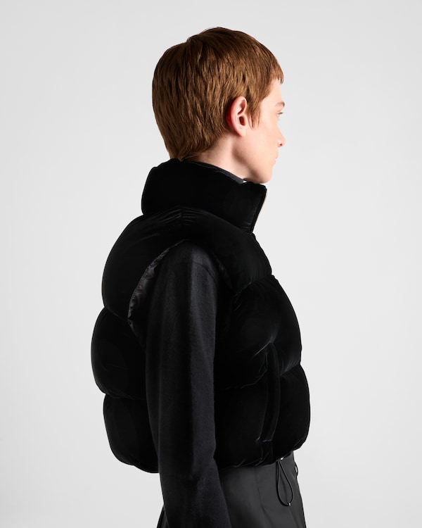 Velvet down vest Velvet down vest