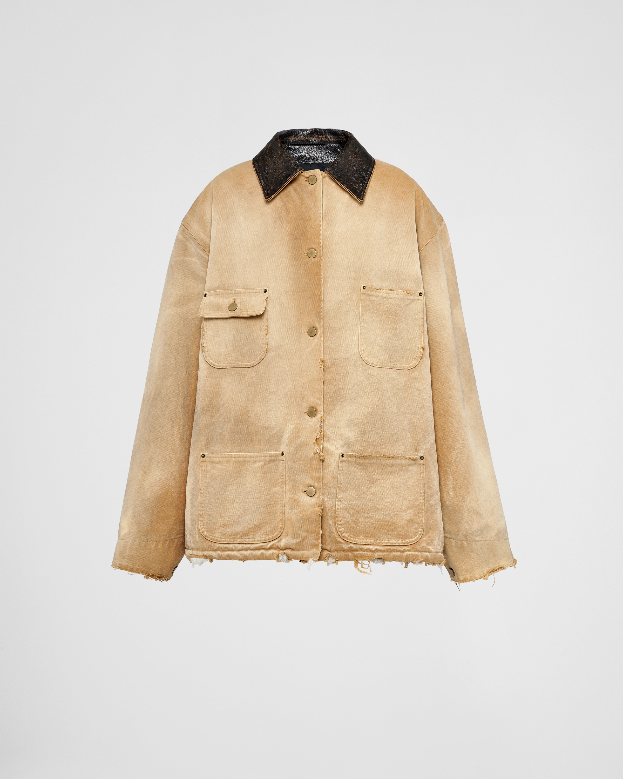 Beige canvas jacket new arrivals