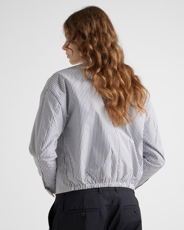 Blouson en popeline à rayures Blouson en popeline à rayures