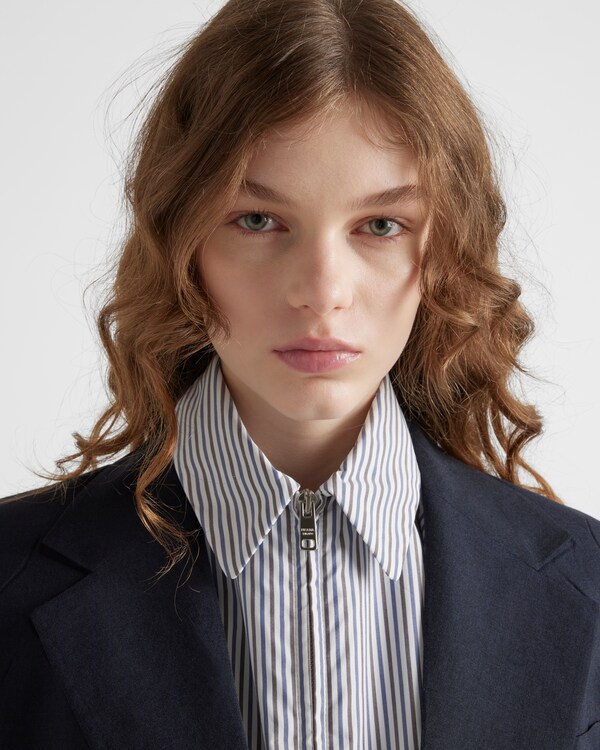 Blouson en popeline à rayures Blouson en popeline à rayures