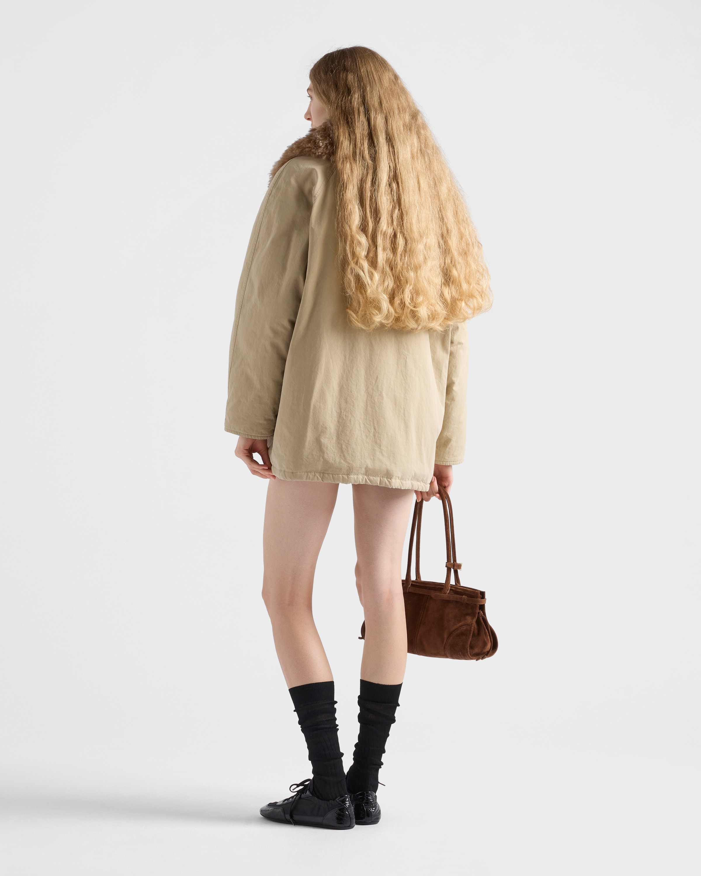 Medium-weight old Panama cotton down jacket