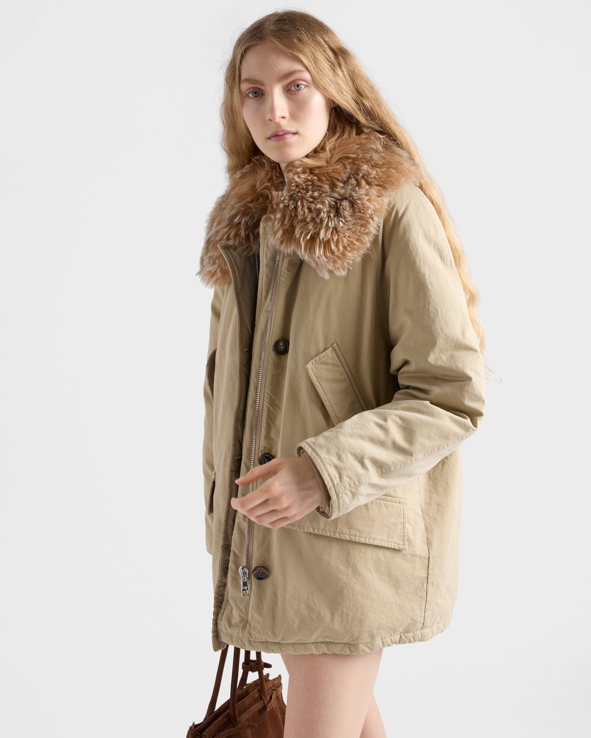 Medium-weight old Panama cotton down jacket