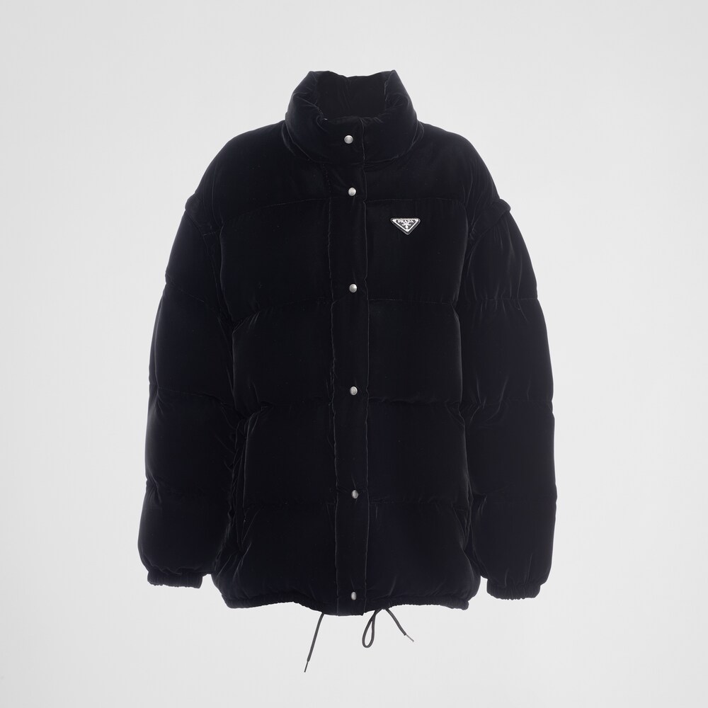 Prada 正反两穿丝绒羽绒夹克 1