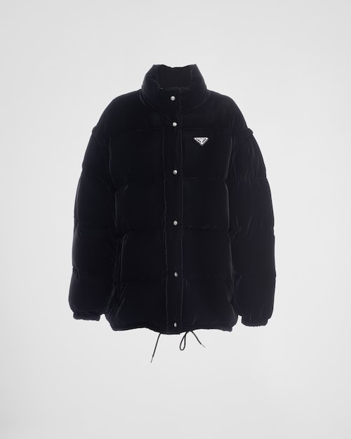 Prada 正反两穿丝绒羽绒夹克 1