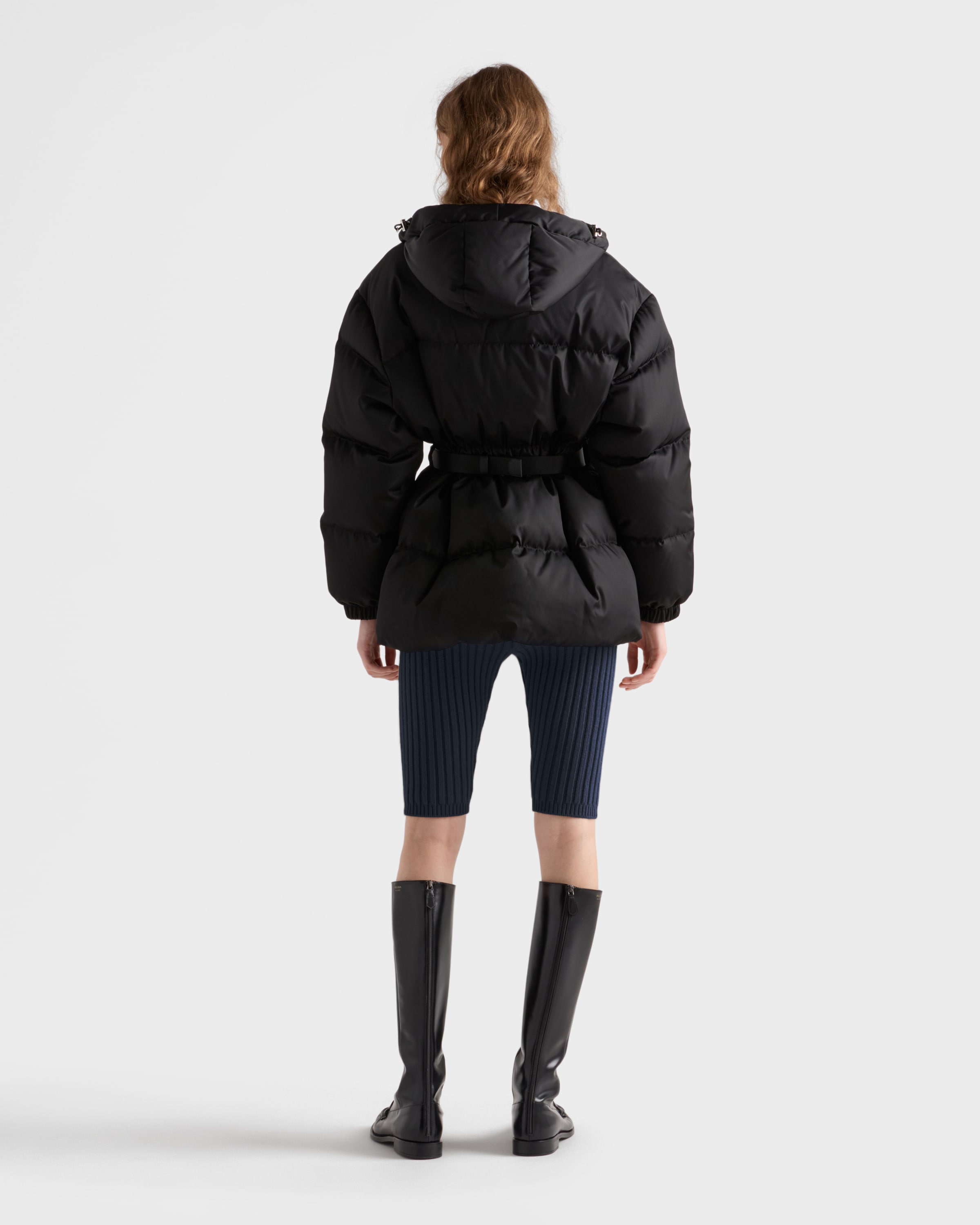Black Re-Nylon down jacket | PRADA