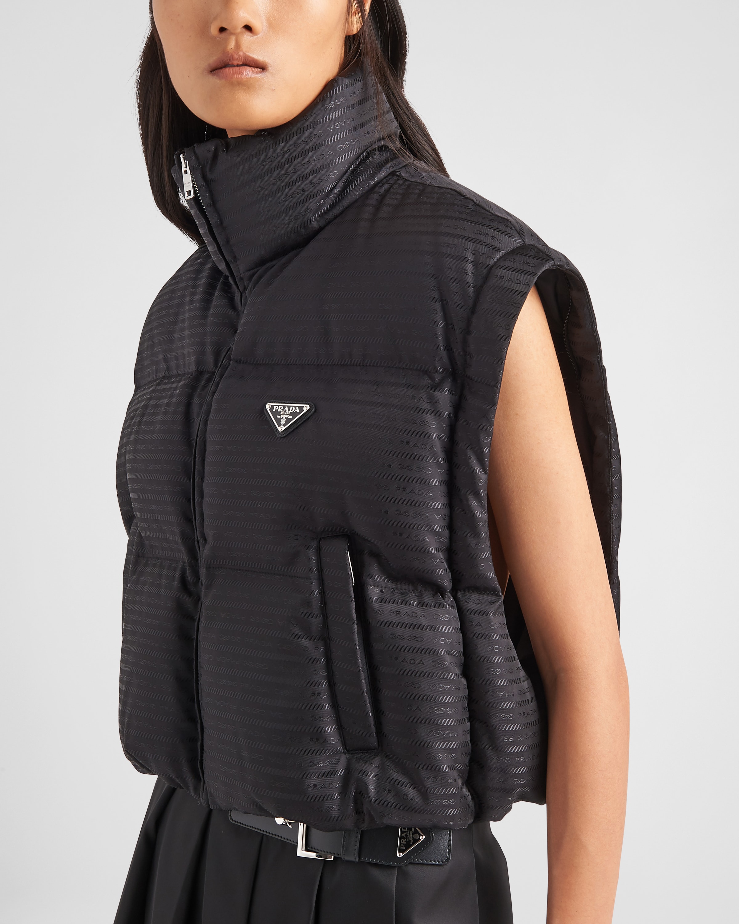 Prada crop jacket deals