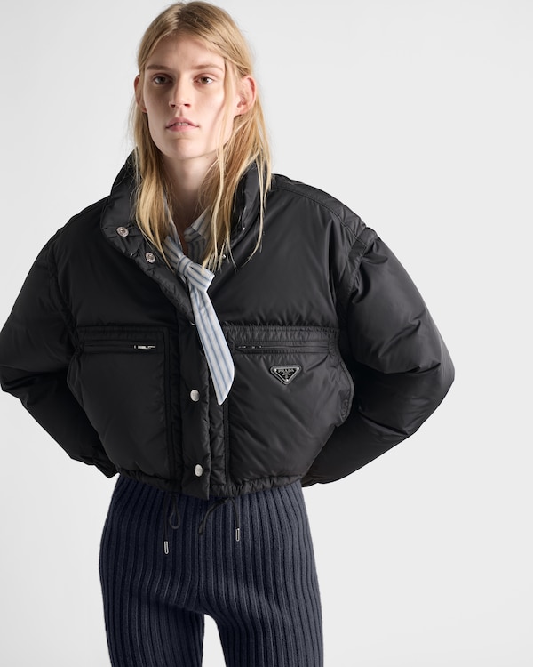 Cropped Re-Nylon down jacket Cropped Re-Nylon down jacket