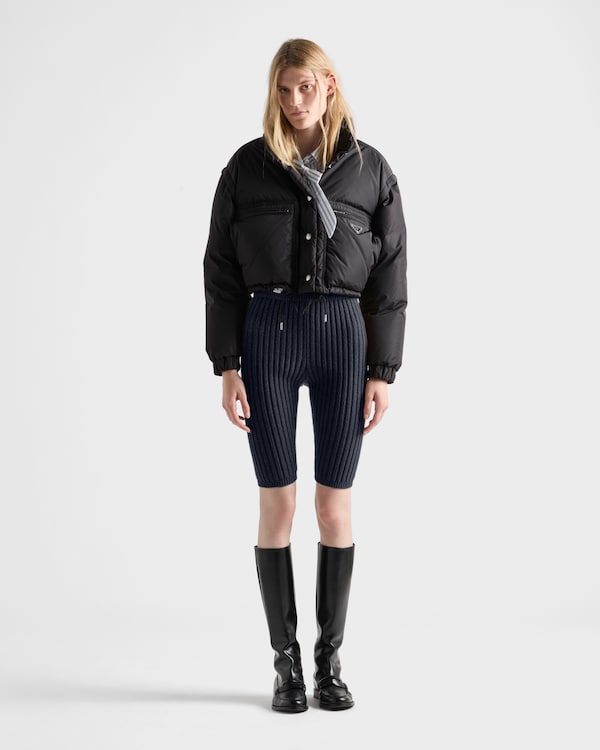 Cropped Re-Nylon down jacket Cropped Re-Nylon down jacket