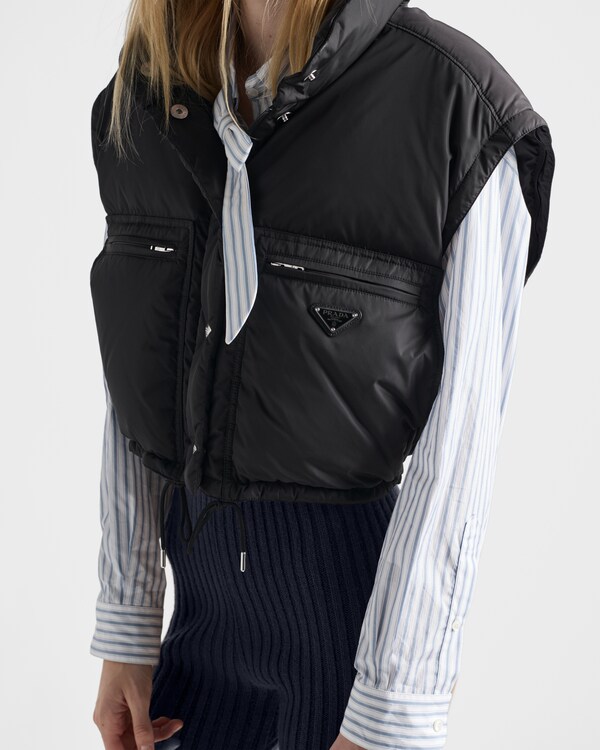 Cropped Re-Nylon down jacket Cropped Re-Nylon down jacket
