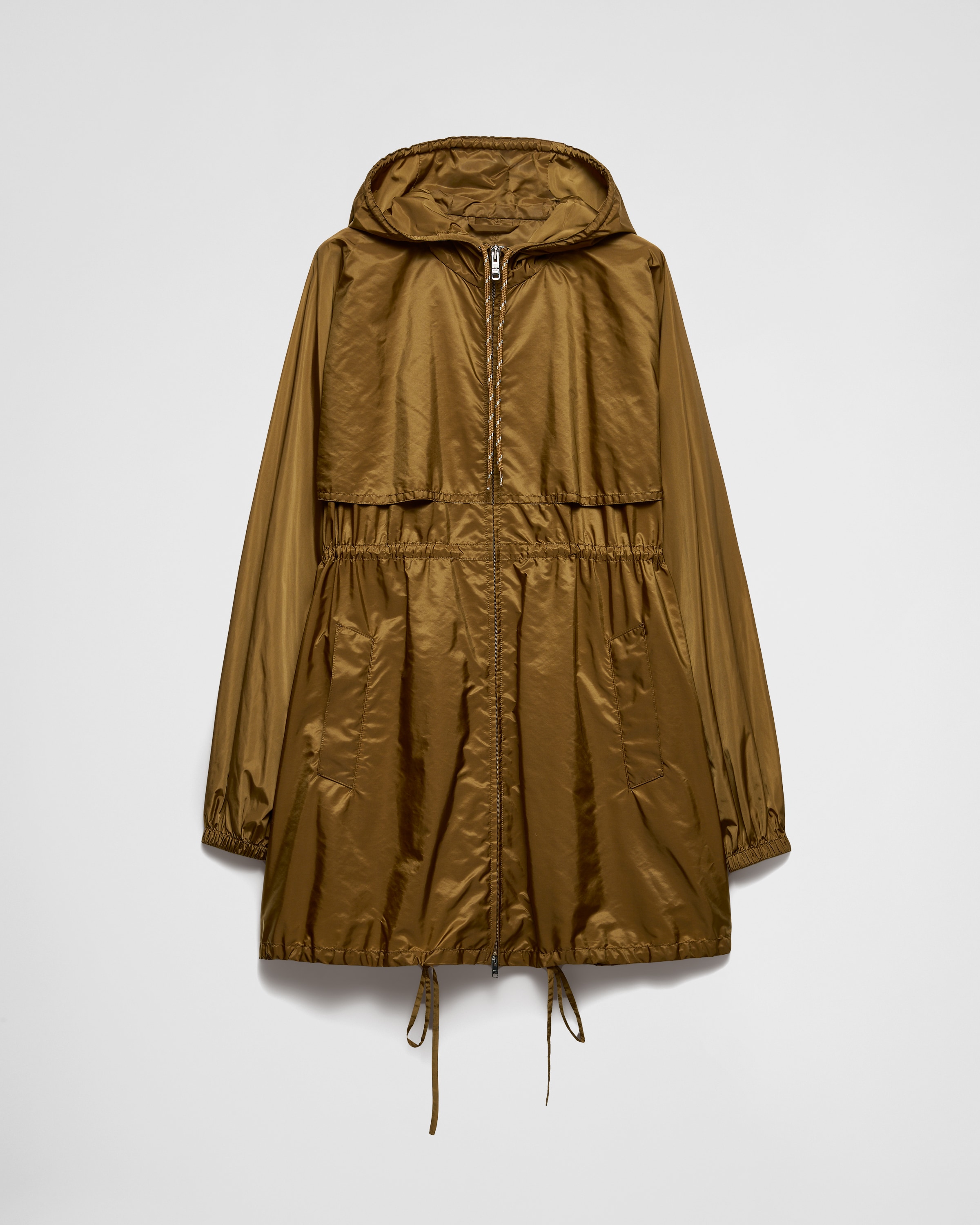 Cork Beige Lightweight Re-Nylon raincoat | PRADA