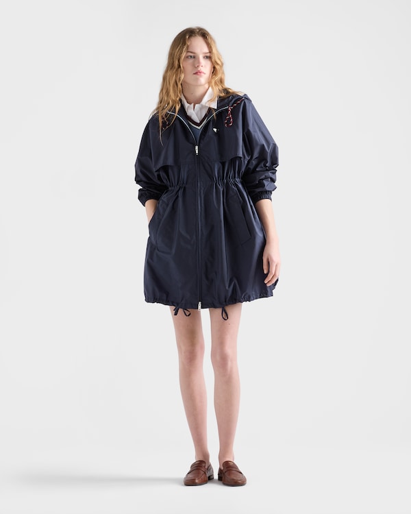 ライトウェイトRe-Nylonフード付レインコート - ブルー ライトウェイトRe-Nylonフード付レインコート - ブルー