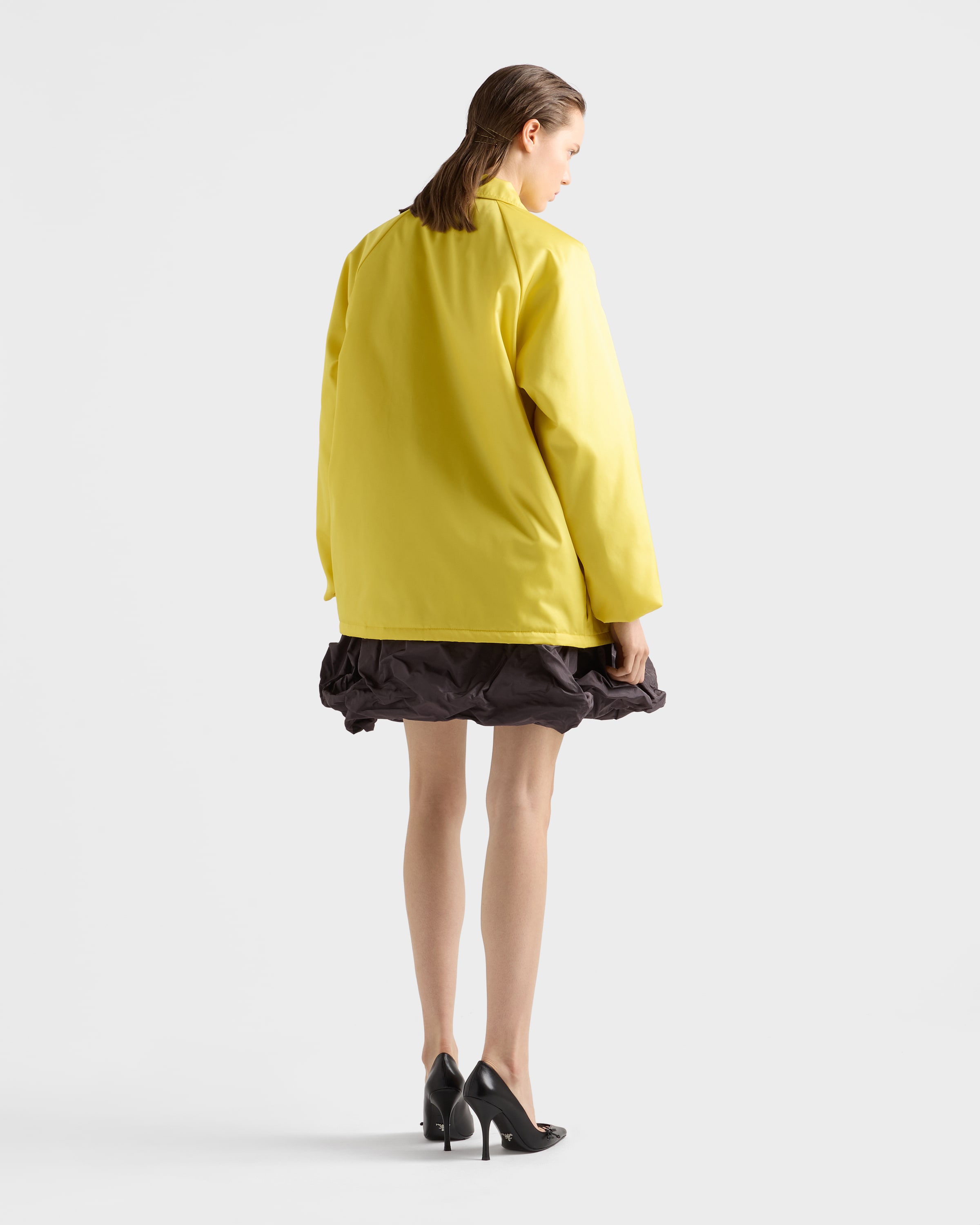 Citron Yellow Re-Nylon blouson jacket | PRADA - United States