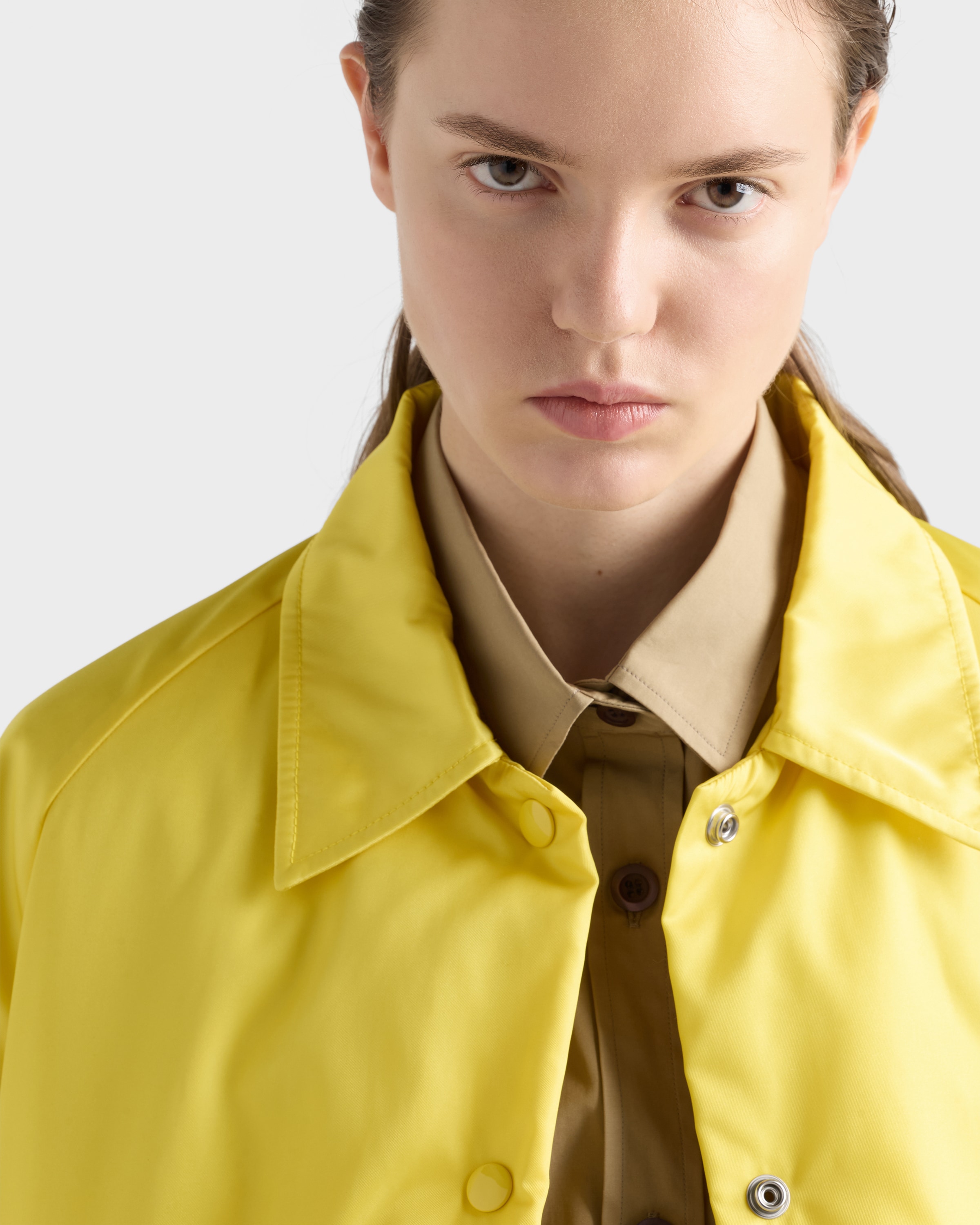 Citron Yellow Re-Nylon blouson jacket | PRADA - United States