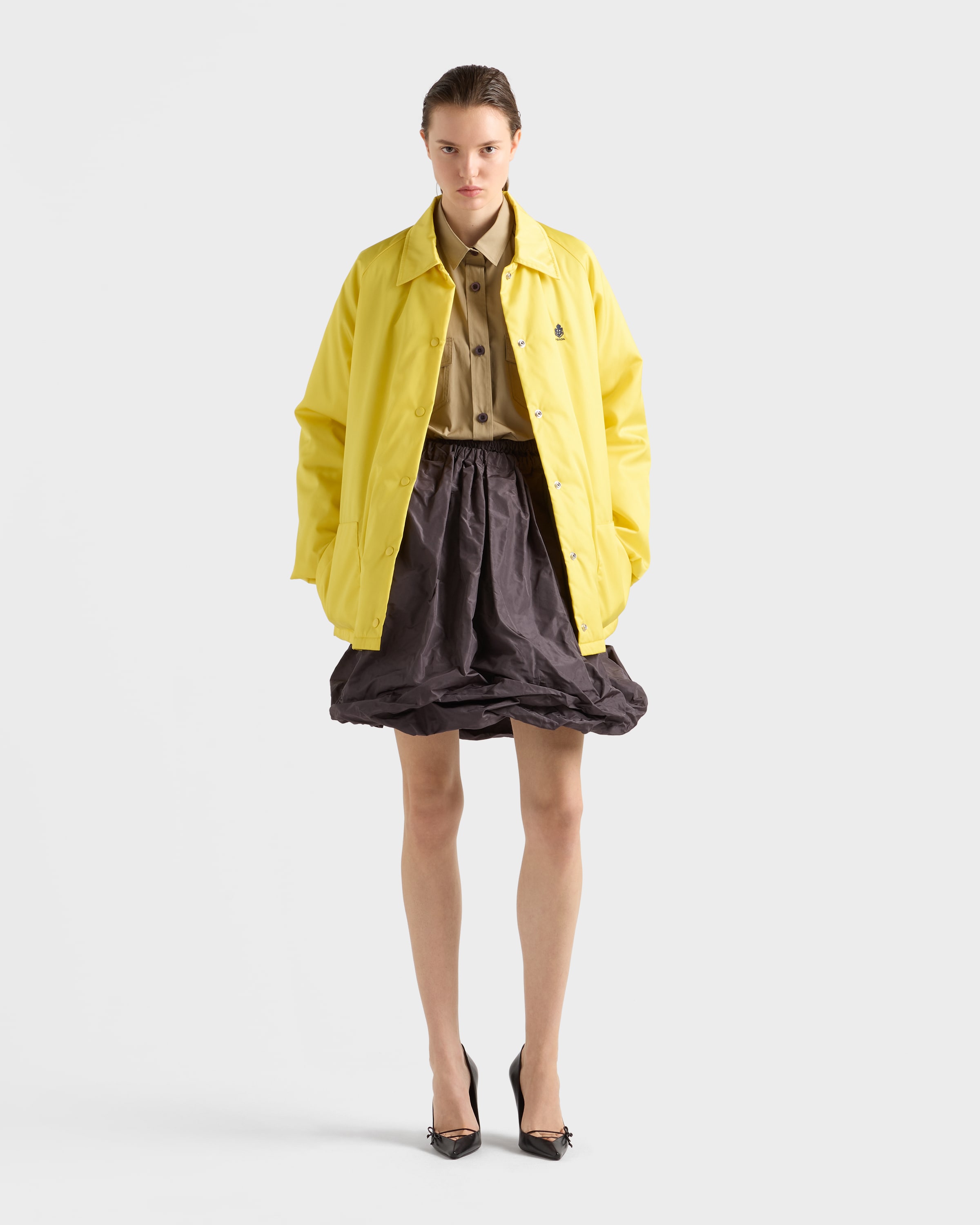 Citron Yellow Re-nylon Blouson Jacket | PRADA